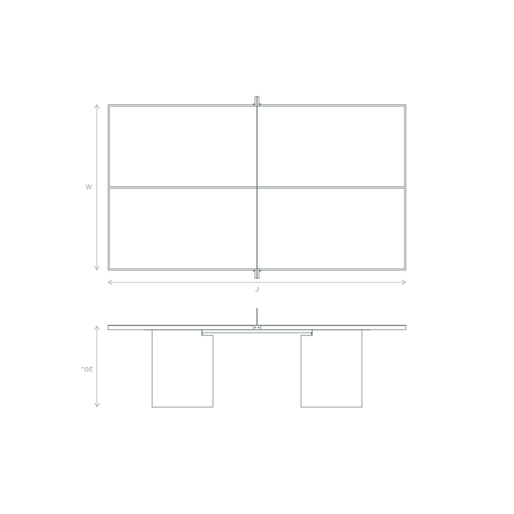 column outdoor ping pong table dimensions