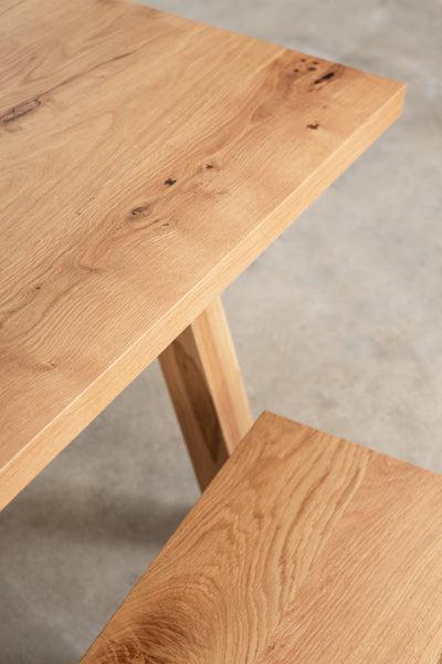 wood Scandi dining table