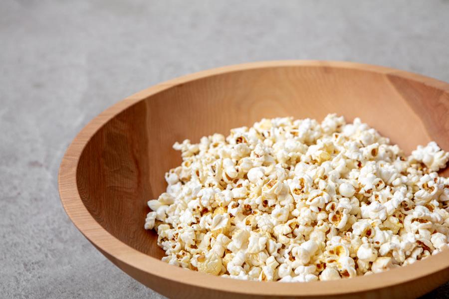wood popcorn bowl